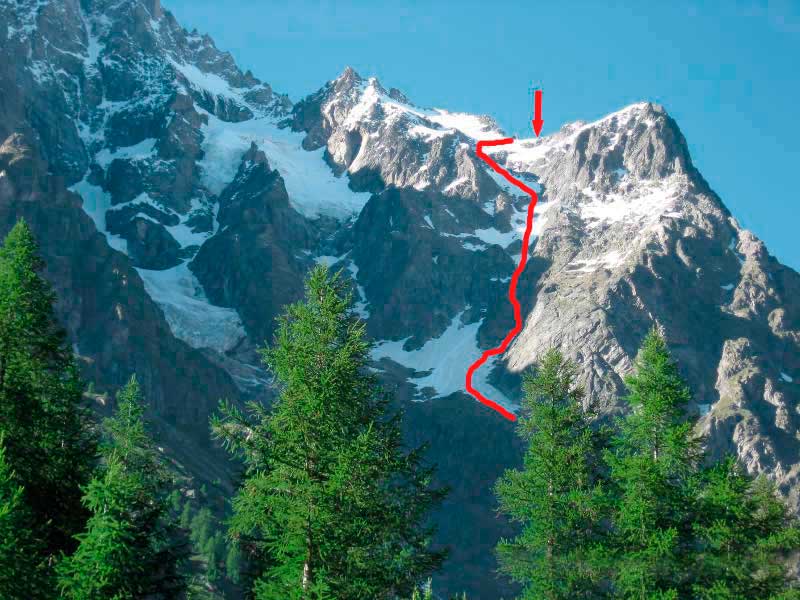 aufstieg bivacco jacchia und aiguille de l'évêque